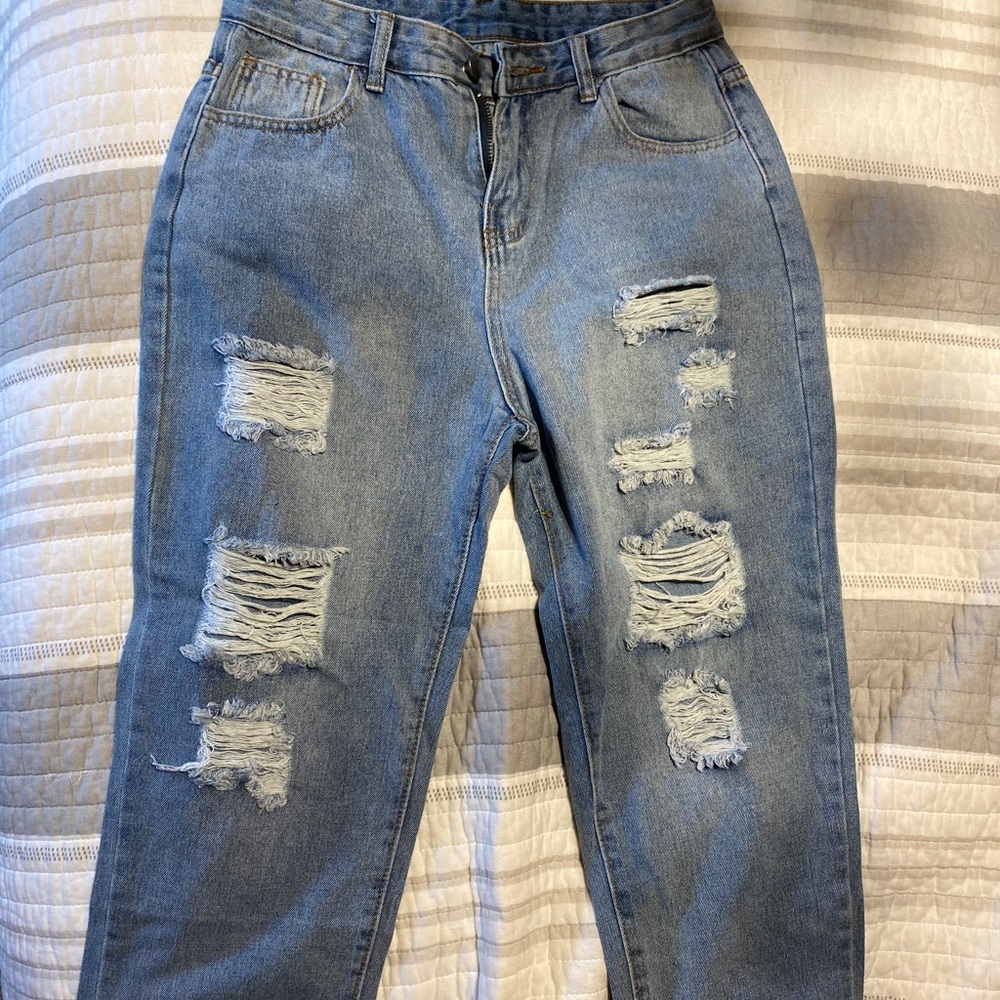 Denim mom jeans